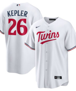 Max Kepler 26 Minnesota Twins Team Logo Home Men Jersey - White
