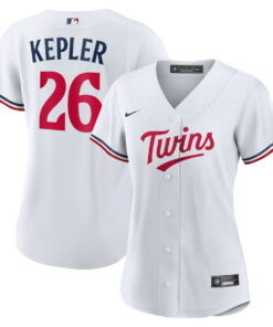 Max Kepler 26 Minnesota Twins Team Logo Home Women Jersey - White