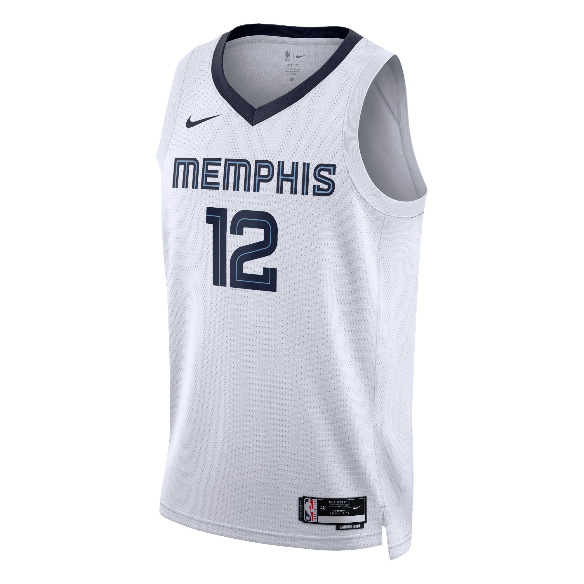 Memphis Grizzlies Association Edition Swingman Jersey - White - Ja Morant - Unisex - JS386