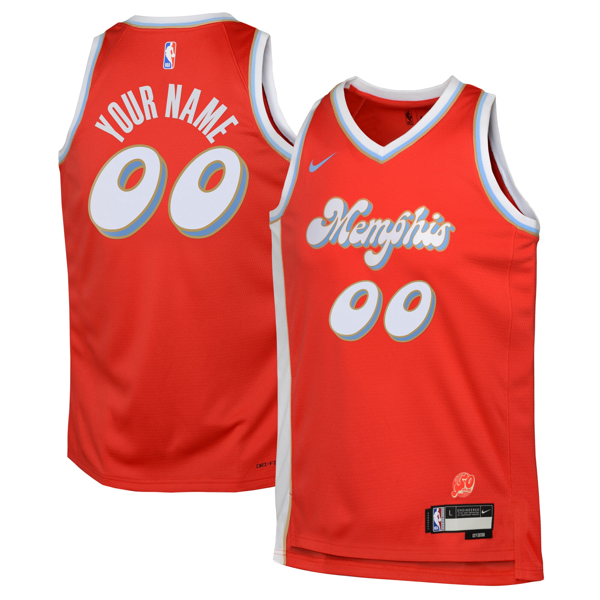 Memphis Grizzlies City Edition Swingman Jersey 2024 - Custom - Youth - JS614