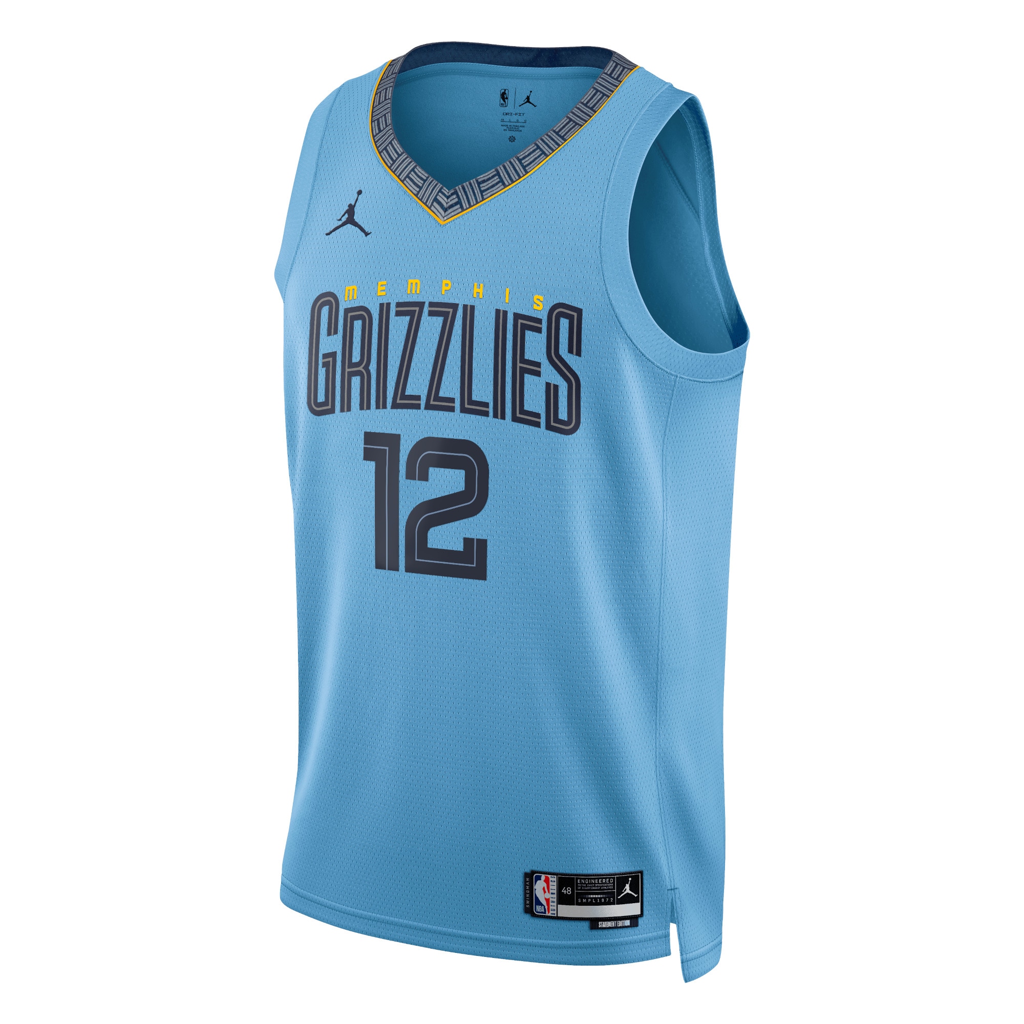 Memphis Grizzlies Jordan Statement Edition Swingman Jersey - Light Blue - Ja Morant - Unisex - JS861