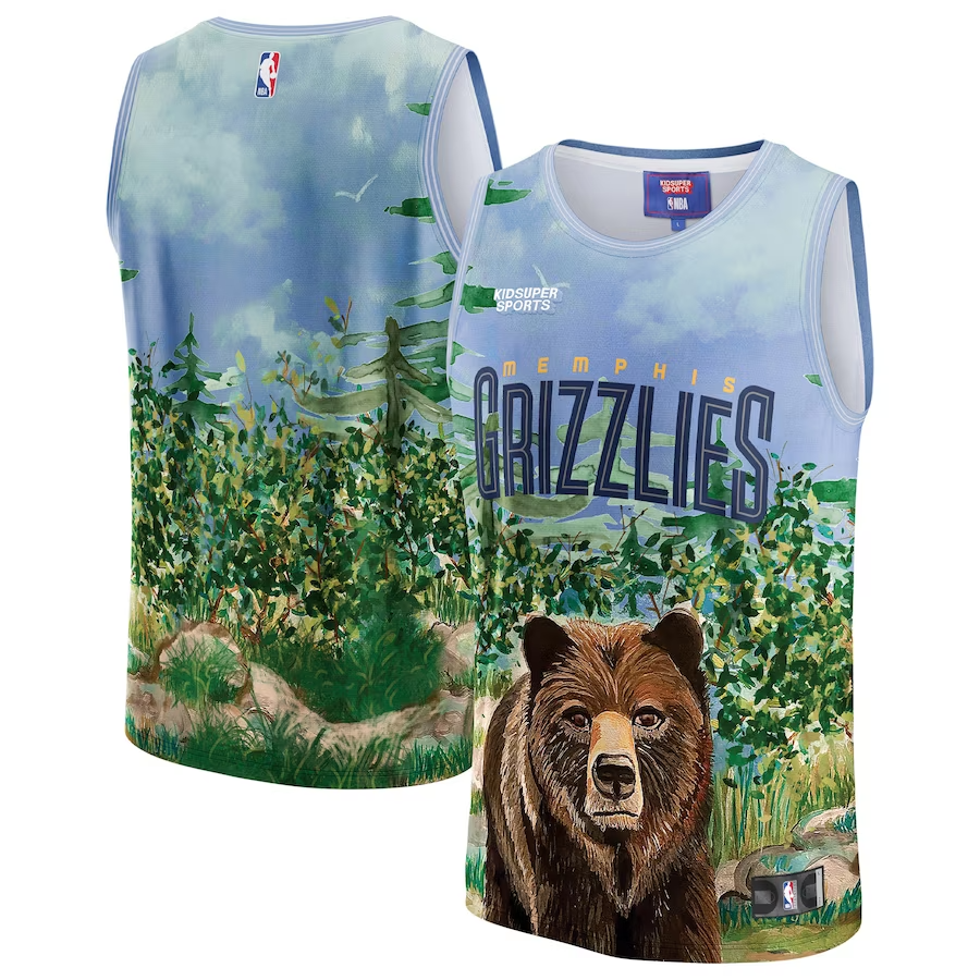 Memphis Grizzlies NBA & KidSuper Studios Unisex Hometown Jersey - Teal - JS324