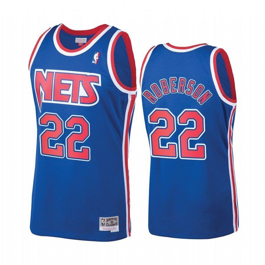 Men's Andre Roberson 22 Brooklyn Nets Throwback Jersey Royal - JS591
