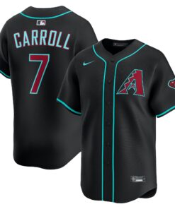 Men's Arizona Diamondbacks Corbin Carroll Black Alternate Limited Player Jersey