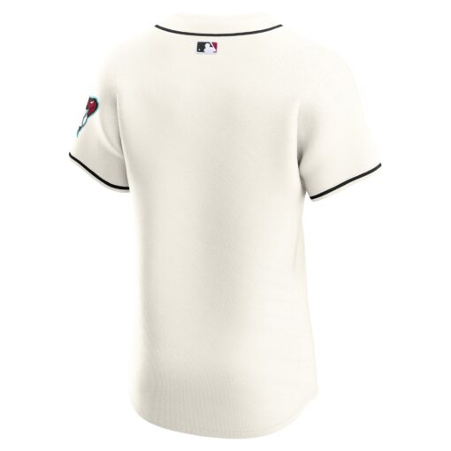 Men's Arizona Diamondbacks Cream Elite Jersey - Image 3