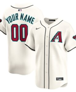 Men's Arizona Diamondbacks Cream Home Limited Custom Jersey