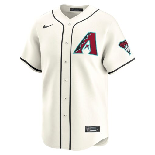 Men's Arizona Diamondbacks Cream Home Limited Jersey - Image 2