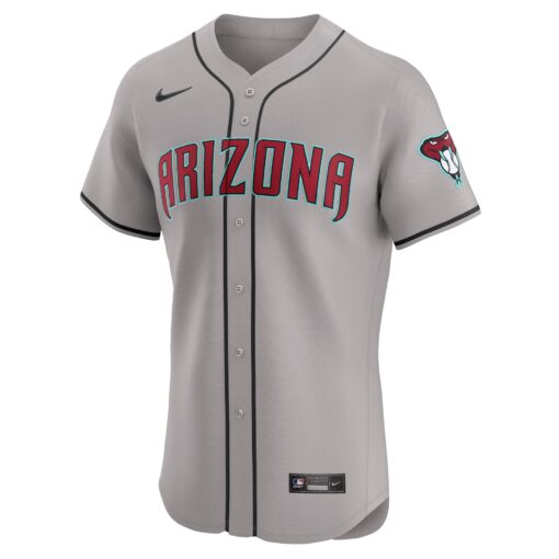 Men's Arizona Diamondbacks Gray Vapor Premier Elite Patch Jersey - Image 2