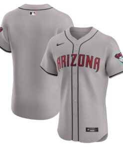 Men's Arizona Diamondbacks Gray Vapor Premier Elite Patch Jersey