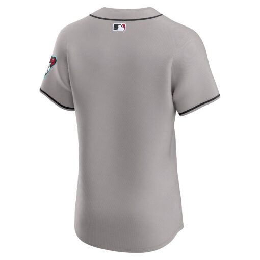 Men's Arizona Diamondbacks Gray Vapor Premier Elite Patch Jersey - Image 3