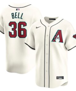 Men's Arizona Diamondbacks Josh Bell White Home Limited Player Jersey