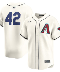 Men's Arizona Diamondbacks White 2024 Jackie Robinson Day Home Limited Jersey