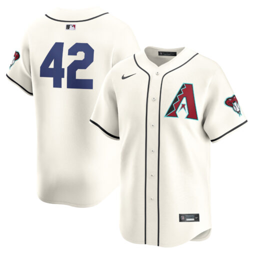 Men's Arizona Diamondbacks White 2024 Jackie Robinson Day Home Limited Jersey