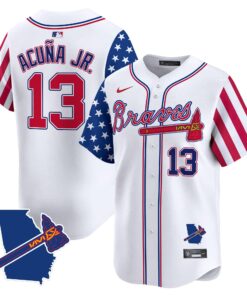 Men's Atlanta Braves 2024 Independence Day Vapor Premier Limited Jersey V2