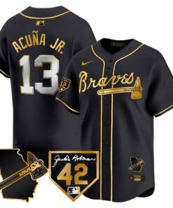 Men's Atlanta Braves 2024 Robinson & Georgia Patch Vapor Premier Limited Jersey