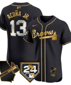 Men's Atlanta Braves 2024 Spring Training & Georgia Patch Vapor Premier Elite Jersey