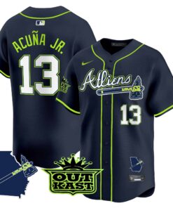 Men's Atlanta Braves Atliens Vapor Premier Limited Jersey V2