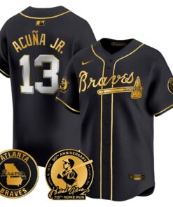 Men's Atlanta Braves Hank Aaron 715th Home Run Patch Vapor Premier Limited Jersey