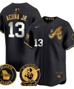 Men's Atlanta Braves Hank Aaron 715th Home Run Patch Vapor Premier Limited Jersey V2