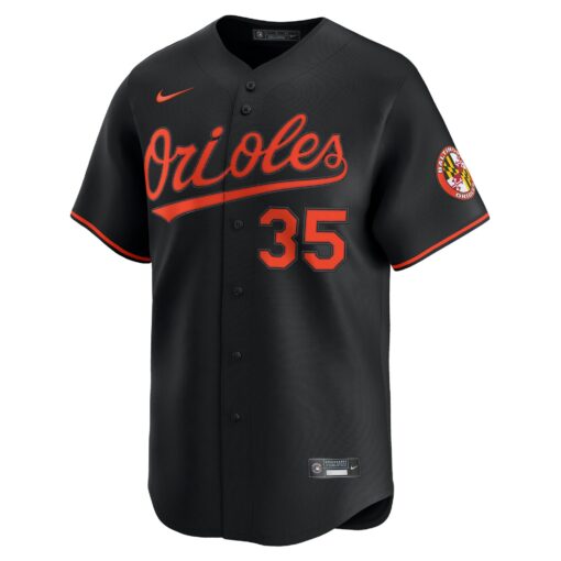 Men's Baltimore Orioles Adley Rutschman Black Alternate Limited Player Jersey - Image 2