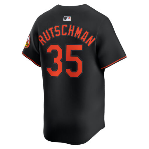 Men's Baltimore Orioles Adley Rutschman Black Alternate Limited Player Jersey - Image 3
