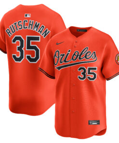 Men's Baltimore Orioles Adley Rutschman Orange 2nd Alternate Limited Player Jersey