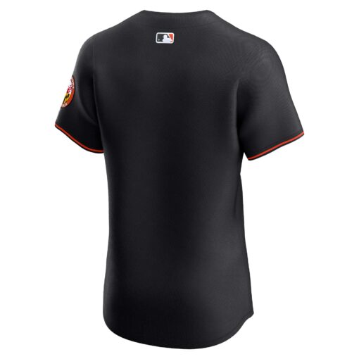 Men's Baltimore Orioles Black Alternate Vapor Premier Elite Patch Jersey - Image 3