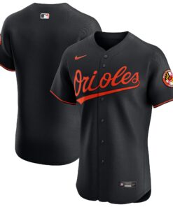 Men's Baltimore Orioles Black Alternate Vapor Premier Elite Patch Jersey