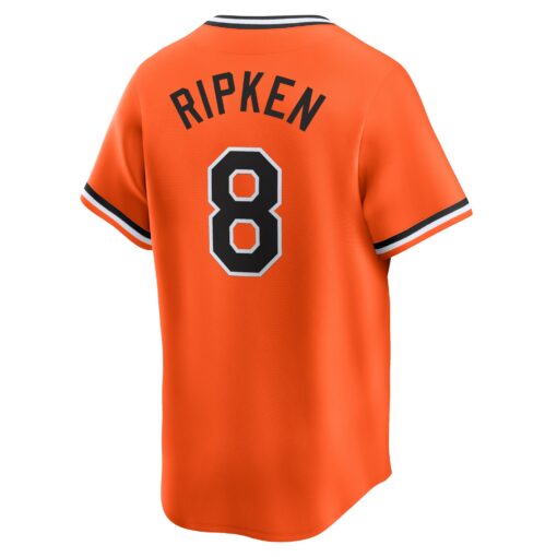 Men's Baltimore Orioles Cal Ripken Jr. Orange Throwback Cooperstown Limited Jersey - Image 3
