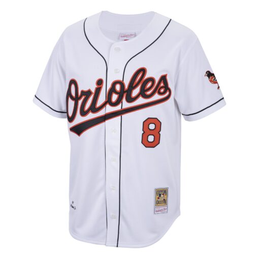 Men's Baltimore Orioles Cal Ripken Jr. White Cooperstown Collection 2001 Player Jersey - Image 2
