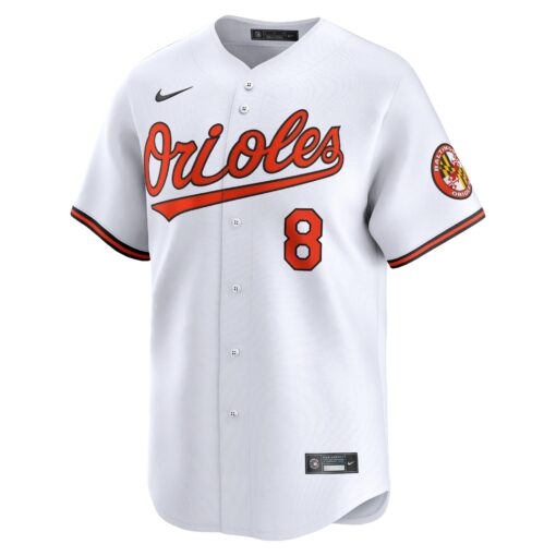Men's Baltimore Orioles Cal Ripken Jr. White Home Limited Player Jersey - Image 2