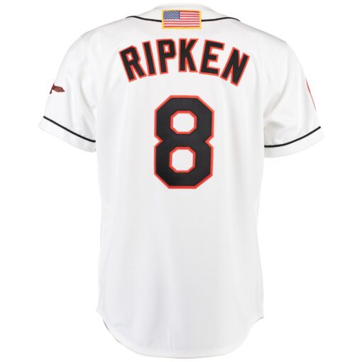 Men's Baltimore Orioles Cal Ripken Mitchell & Ness White Home Jersey - Image 3