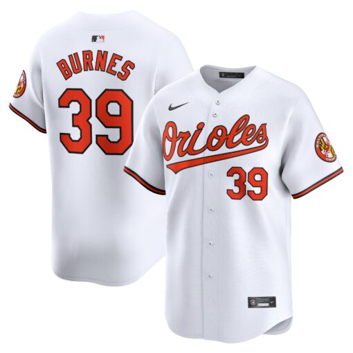 Men's Baltimore Orioles Corbin Burnes White Home Limited Player Jersey