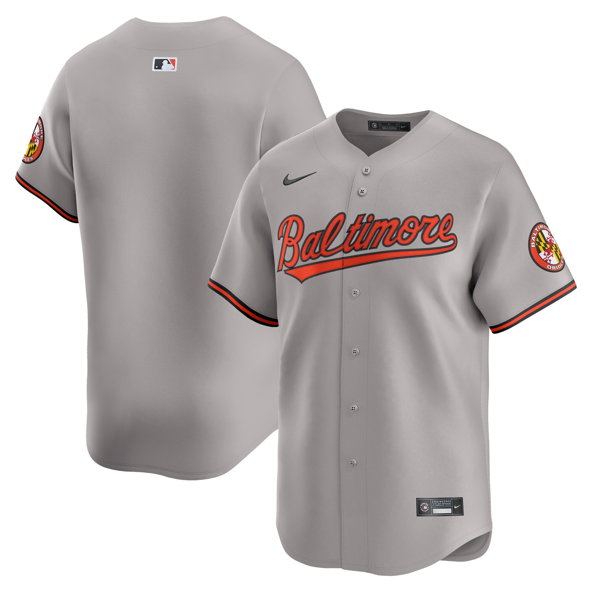 Men's Baltimore Orioles Gray Road Limited Jersey