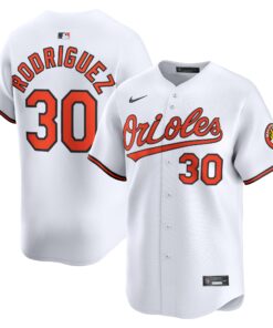 Men's Baltimore Orioles Grayson Rodriguez White Alternate Limited Player Jersey