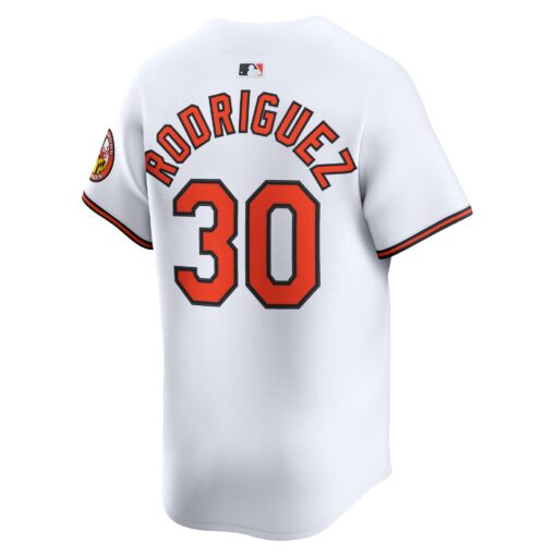 Men's Baltimore Orioles Grayson Rodriguez White Alternate Limited Player Jersey - Image 3