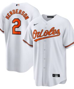 Men's Baltimore Orioles Gunnar Henderson White Home Player Jersey