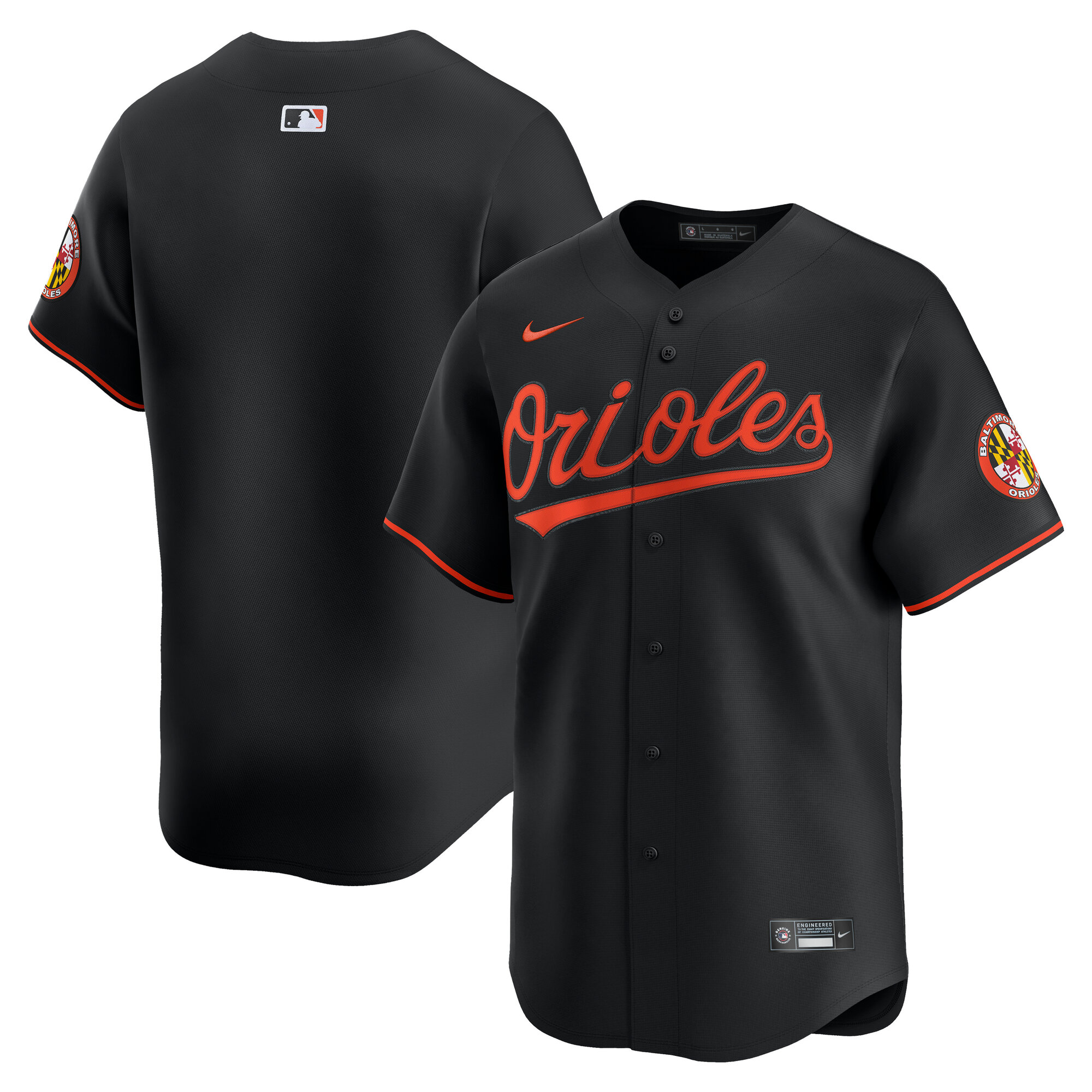Men's Baltimore Orioles Limited Black Alternate Blank Jersey