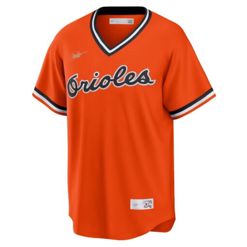 Men's Baltimore Orioles Orange Alternate Cooperstown Collection Team Jersey - Image 2