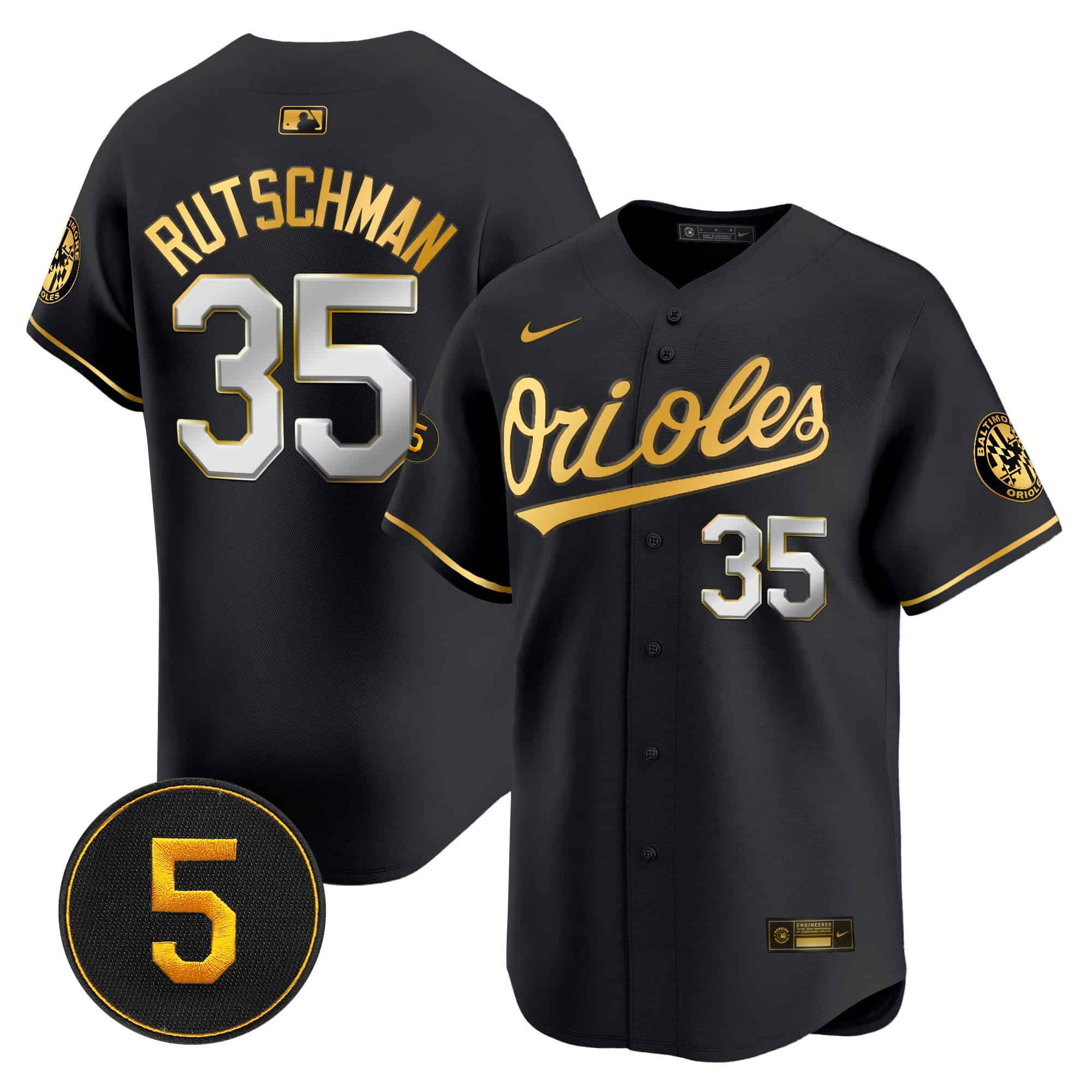 Menâ€™s Baltimore Orioles Robinson Patch Vapor Premier Limited Jersey â€“ All Stitched - Jersey AZ