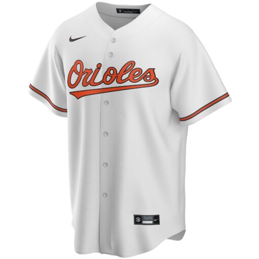 Men's Baltimore Orioles White Home Custom Jersey - Image 2