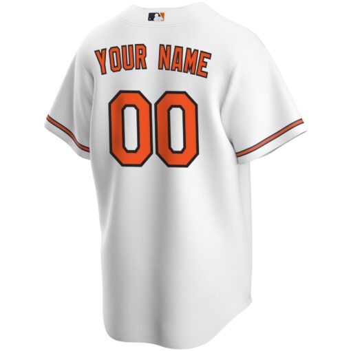 Men's Baltimore Orioles White Home Custom Jersey - Image 3