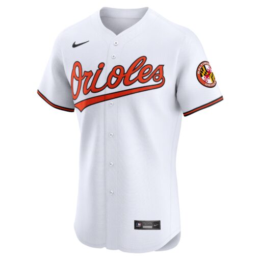 Men's Baltimore Orioles White Home Elite Jersey - Image 2