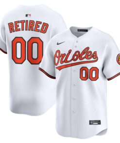 Men's Baltimore Orioles White Home Limited Pick-A-Player Retired Roster Jersey