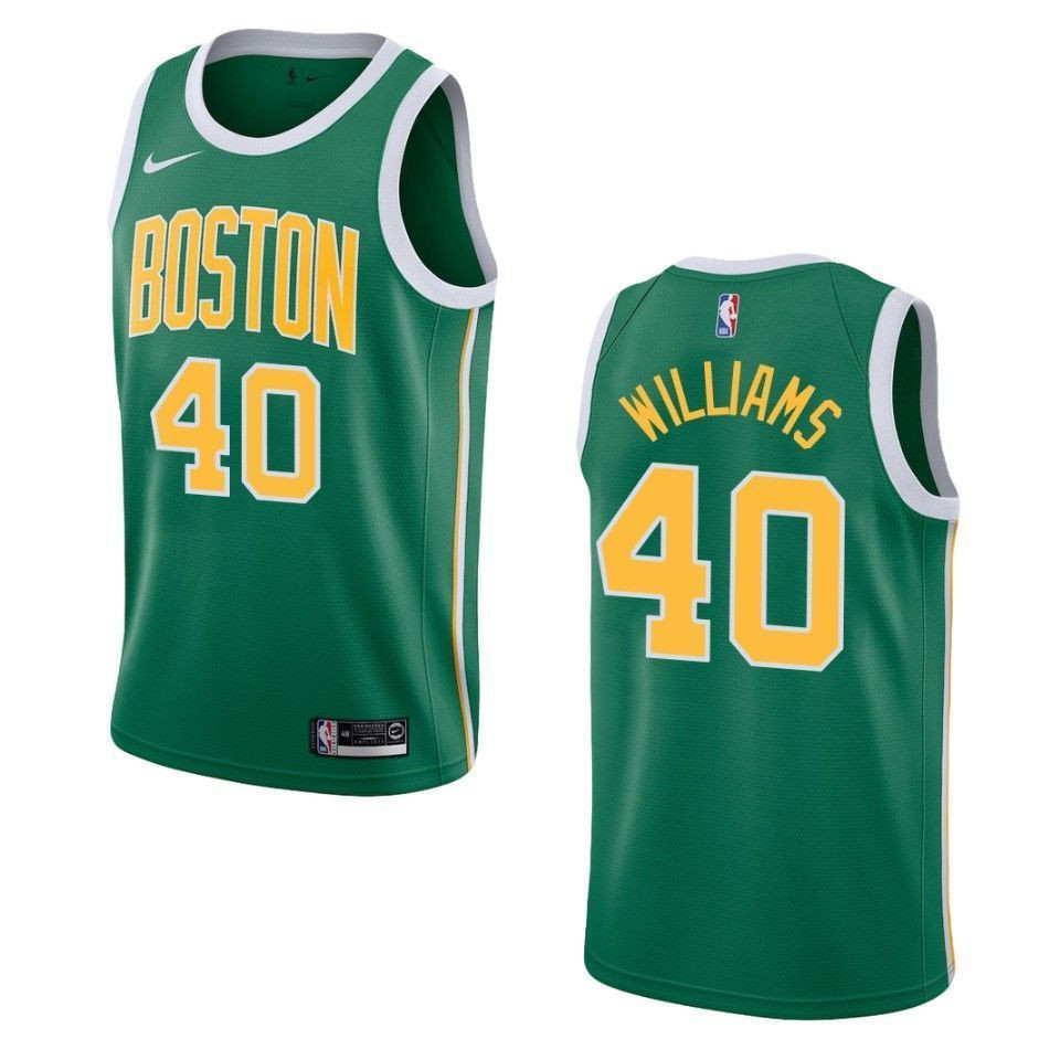 Men's Boston Celtics 40 Grant Williams Earned Swingman Jersey - Green - JS833