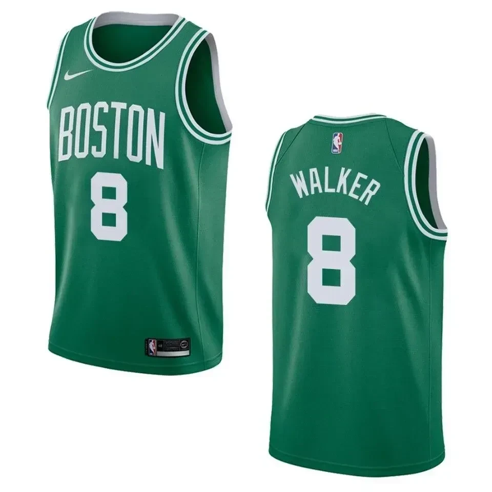 Men's Boston Celtics 8 Kemba Walker Icon Swingman Jersey - Green - JS767