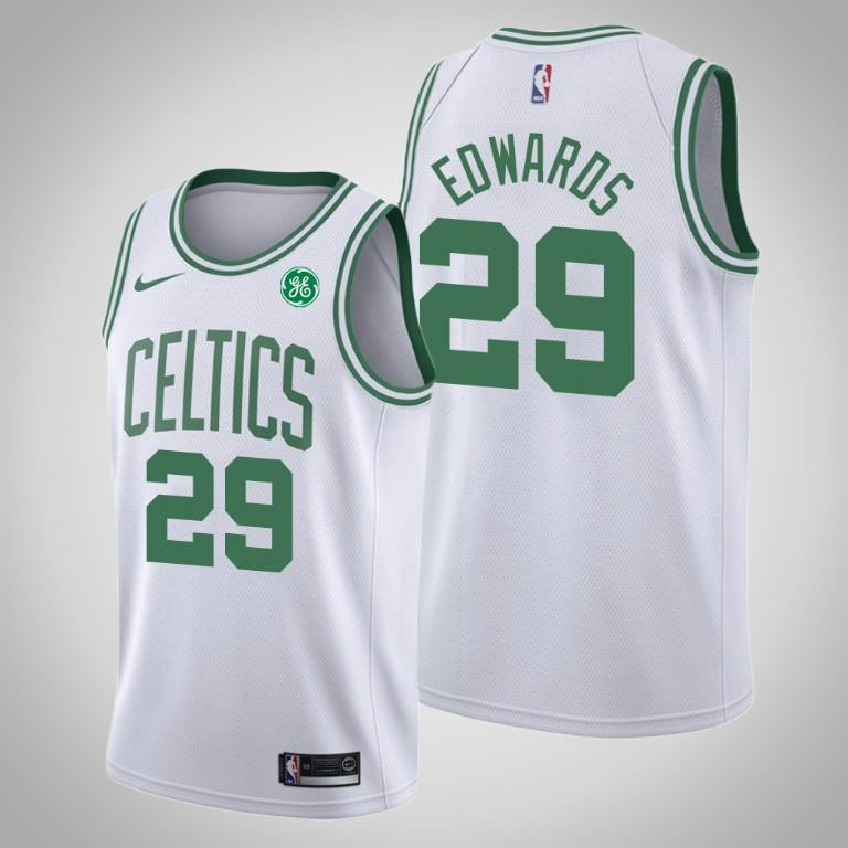 Men's Boston Celtics Carsen Edwards 29 White Swingman Jersey - Association Edition - Men Jersey - JS351