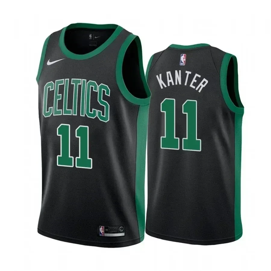 Men's Boston Celtics Enes Kanter 11 Statet Jersey - JS724