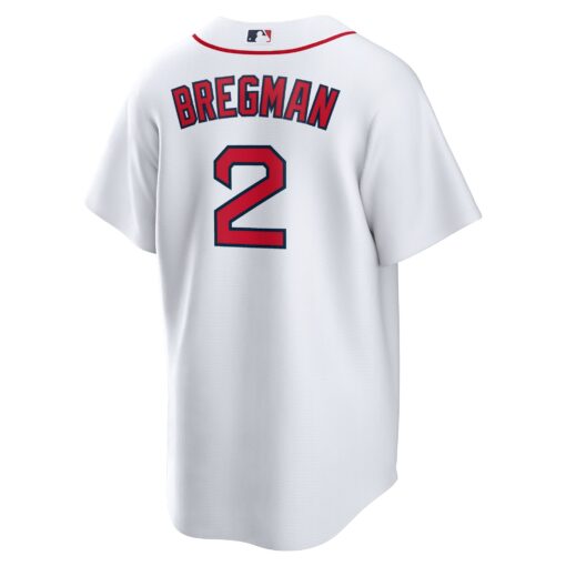 Men's Boston Red Sox Alex Bregman White Home 1.0 Player Jersey - Image 3