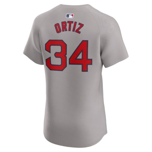 Men's Boston Red Sox David Ortiz Gray Road Elite Player Jersey - Image 3